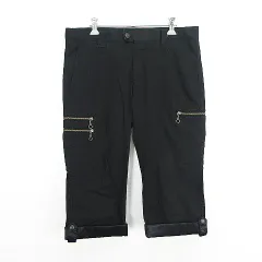 ニコルクラブフォーメン NICOLE CLUB FOR MEN パンツ ボトムス クロップド ロールアップ ストレッチ 46 ブラック ※EKMのサムネイル