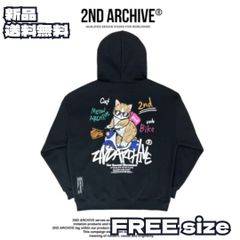 【韓国】（新品未使用　札なし）2NDARCHIVE カラフルウサギ パーカー 2ND ARCHIVE リフレクターラビットパーカー】セカンドアーカイブ