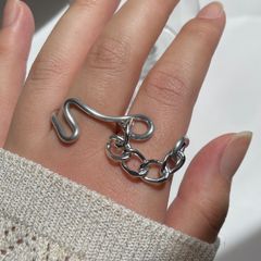 balance double finger ring _バランス ダブルフィンガーリング