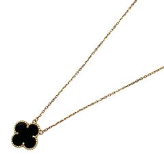 【Van Cleef & Arpels】ヴァンクリーフ＆アーペル ヴィンテージアルハンブラ VCARA45800 ネックレス K18イエローゴールド レディース 750 オニキス 保証書付 ギャラ付