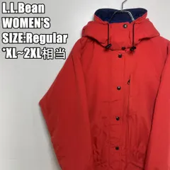 【US古着・90’s】L.L.Bean エルエルビーン ナイロンジャケット　中綿ジャケット　ウィメンズ　レディース　サイズ表記Reguler　XL～2XL相当　テラコッタ