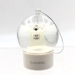 ■良品■CHANEL  シャネル　ミニスノードーム　香水瓶　5番　ストラップ　ホワイト　ノベルティ
