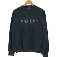 古着 90年代 MICKEY MOUSE ミッキーマウス キャラクタースウェットシャツ トレーナー USA製 メンズL相当 ヴィンテージ/eaa515775