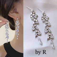 P009 ピアス 結婚式 ブライダル ウェディング ロング 大ぶり アクセサリー