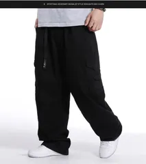 ゆったりパンツ カーゴパンツ メンズ 太め 長ズボン おしゃれ サルエルパンツ カジュアルパンツ グレー/黒/イエロー/グリーン ポケット 袴パンツ メンズ オールシーズン 綿 無地 大きいサイズ xinyi04