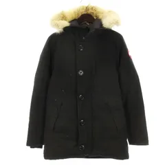 カナダグース CANADA GOOSE ジャスパー ダウンジャケット フーディ コヨーテファー ジップアップ 68F8490 ブラック XSのサムネイル