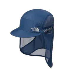 【新品】THE NORTH FACE ザノースフェイス ランニングキャップ RUN SHIELD CAP NN02377 マウンテンブルー ランシールドキャップ 日除け ひらひら サンシェード 日焼け防止 対策 トレラン トレイルランニング マラソン ランニン