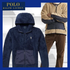 2022年人気デザイン★POLO RALPH LAUREN★ZIP HOODED SHERPA FLEECE