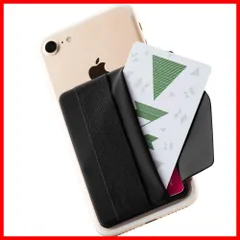 【特売】Sinjimoru スマホストラップ 背面 カード収納 ポケット、 片手操作便利 スマホ 落下防止バンド iPhone 14、13、12 シリーズ/androidなど 全機種対応 携帯電話貼り付けのハンドストラップ付 クレジットカードホルダーケース。