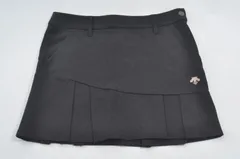 coco 中古 デサントゴルフ DESCENTE GOLF レディース スカート 64cm 64/M 黒 ブラック 秋冬 デサント スカート ゴルフウエア レディース ブラック 黒