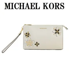 MICHAEL KORS マイケルコース 32H6GFAW3T 085 ハンドバッグ クラッチバッグ ホワイト