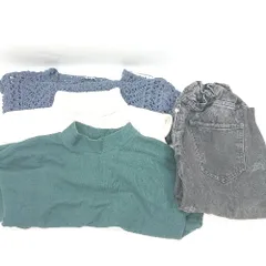 ◇ ⊇ 《 ZARA ザラ まとめ売り4点セット ダメージジーパン ニット レディース 》 E  【1502180068058】