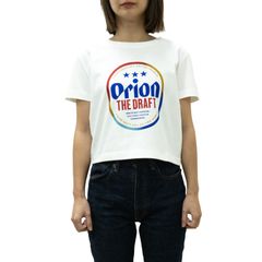 オリオン tシャツ クロップド 丈 コットン 綿 ホワイト オリオンtシャツ 正規品 ご当地 シャツ 沖縄 ロゴ 4色カラー 輪 レディース