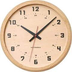 2023年最新】KATOMOKU muku round wall clock 4 km-57GRC グレー 電波