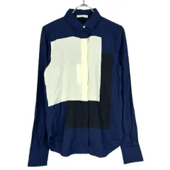 CELINE セリーヌ フィービー期 シルクパネルシャツ 2 0L80 5944 ブルー系 34のサムネイル