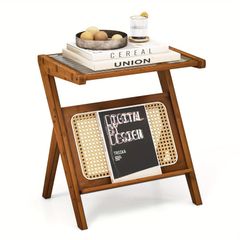 最終SALE✴︎ラタンサイドテーブル サイドチェスト送料込み - メルカリ