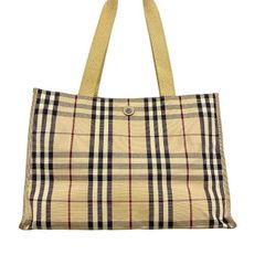 【東店85-1072-2505】【店舗併売】BURBERRY バーバリー ノバチェック トートバッグ ベージュ