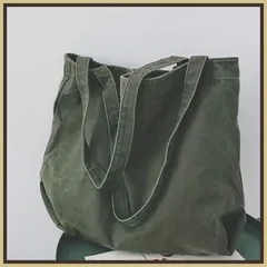 新品 キャンバス トートバッグ ブラウン グリーン オフホワイト ブラック 大容量 たくさん入る BIG 男女兼用 通学 通勤 トートバッグ 布製 シンプル  a