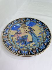 幸兵衛窯　ペルシア色絵　楽姫文陶額 幸兵衛窯 ペルシア色絵 楽姫文陶額 - メルカリ