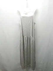 ◇ ⊂ Aunt Marie'sアントマリーズ サタン系 - ロング キャミソールワンピース サイズ グレー系 レディース E  【1506130006213】