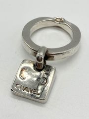 【ITL9VI74VCHY】CHANEL シャネル Sv925 ヴィンテージ クローバー カメリア No.5 プレート リング 12g #11