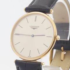 稼動品 ロンジン LONGINES La Grande Classique L4.635.2 クオーツ ゴールド文字盤 メンズ腕時計 スイス製