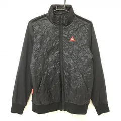 ルコック 中綿ジャケット 黒 身頃キルティング 裏地微起毛 レディース LL ゴルフウェア le coq sportif