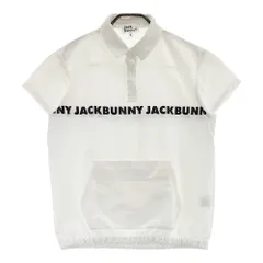 サイズ：2 JACK BUNNY ジャックバニー  半袖ポロシャツ シアサッカー  ホワイト系 [240101537051] ゴルフウェア レディース ストスト