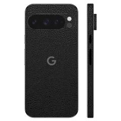 wraplus スキンシール Pixel9 Pro XL 対応 [ブラック光沢レザー]