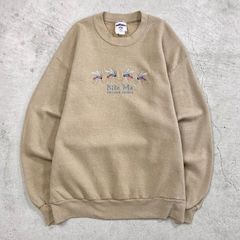 00年代 Bite Me SULLIVAN COUNTRY デザイン刺繍 スウェットシャツ メンズL 