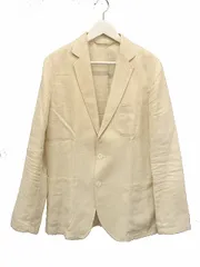 ジャンネット GIANNETTO RIVIERA リネン100% テーラードジャケット 2B SIZE50 アイボリー ブレザー 麻100%のサムネイル