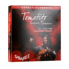 Savarez サバレス クラシックギター弦  フラメンコギター弦 Tomatitoサインシリーズ  T50R スタンダードテンション 1セット 滑らかな手触りでテンションが長持ち