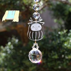 お部屋サンキャッチャー★干支★辰だるま さん★　ASFOUR3CR　SWAROVSKI 8116/14　8個　★虹色★丁寧な暮らし★干支グッズ★2024年★辰年★