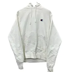Champion ロゴスウェット パーカー L ホワイト チャンピオン 裏起毛 リバースウィーブ ユニセックス 古着卸 アメリカ仕入 a709-5117
