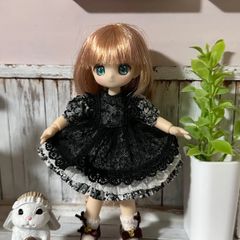 お試し価格  黒ワンピ【P-1】