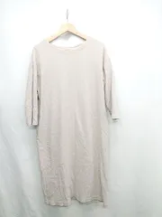 ◇ ⊂ URBAN RESEARCH DOORS アーバン リサーチ ドアーズ 五分袖 膝下 ワンピース サイズONE ベージュ レディース E  【1411280033333】