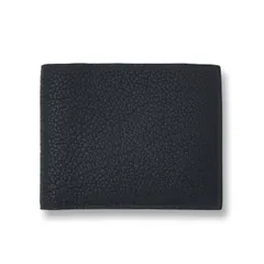 【未使用レベル】メゾンタクヤ 二つ折り 財布 メゾンタクヤのレザー二つ折り財布 | 送料無料|Black×Azure