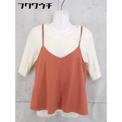 ◇ ◎ nano universe ナノユニバース インナー付 五分袖 ニット セーター サイズF アイボリー レディース 【中古】 【1104210000948】