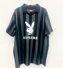 【中古品】Supreme シュプリーム Playboy サッカーゲームシャツ XL KA
