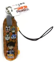 【中古】ストラップ(キャラクター) 江戸川コナン＆むてん丸 「無添くら寿司×名探偵コナン 絶海の探偵 ビッくらポン スケートボードストラップ」