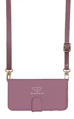 Galaxy S23 SC-51D SCG19 ケース 手帳型 ギャラクシーS23 スマホケース スマホショルダー レザー ストラップ アニマル 動物 うさぎ 猫 犬 かわいい ピンク シンプル 調節可能 130cm  カラー05