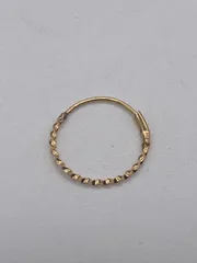 【片耳のみ】　ゴールド　K18　スクリューフープピアス　18金