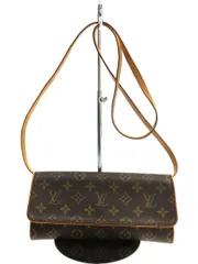 LOUIS VUITTON ポシェット・ツインGM_モノグラム_BRW PVC ブラウン