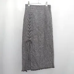 ◇ Θ MURUA ムルーア 柄入り ロング丈 タイト スカート サイズM グレー系 レディース E  【1507030014254】のサムネイル