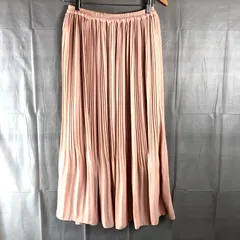 イング INGNI スカート プリーツ ロング 裏地付き 腰ゴム サーモンピンク Mサイズ 2025061400239