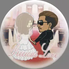 【中古】バッジ・ピンズ EXILE ATSUSHI 特大缶バッジ(ウェディング仕様) 「Blu-ray＆DVD EXILE ATSUSHI LIVE TOUR 2014 “Music”/CD Precious Love」 mobile・FC会員限定 2枚同時購