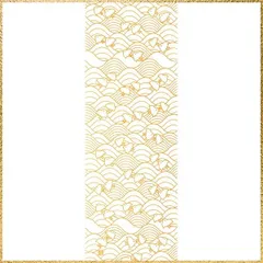 ☆彡送料無料でお届け☆彡Color:イエロー 染の安坊 手ぬぐい「大海千鳥 黄」 本染め 綿100% 特岡 日本製 35cm×100cm