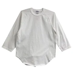 WALLA WALLA SPORT ワラワラスポーツ 3/4 BASEBALL TEE SOLID WHITE ベースボール Tシャツ 新品のサムネイル