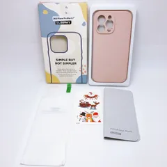 SURPHY iPhone14 pro max用ケース ピンク クリスマス シリコン,フィルム付き 6.7インチ対応(2022)