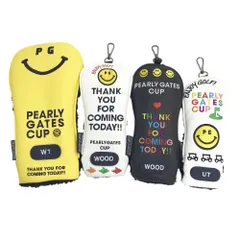 PEARLY GATES パーリーゲイツ CUP 2024 ヘッドカバー 4点セット  ブラック系 DR,FW×2,UT [240101438112] ゴルフウェア ストスト